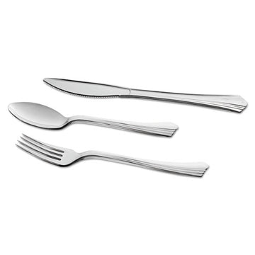 WNA Reflections Heavyweight Plastic Utensils, Fork, Silver, 7", 40-pack freeshipping - TVN Wholesale